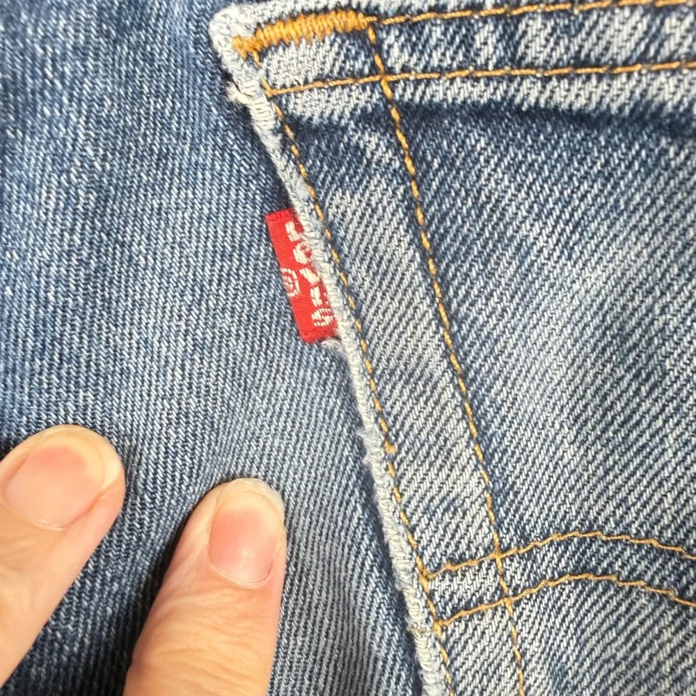 Levis 505 Mens Straight Leg Regular Fit Jeans 32x34 (31x31) Distressed Americana